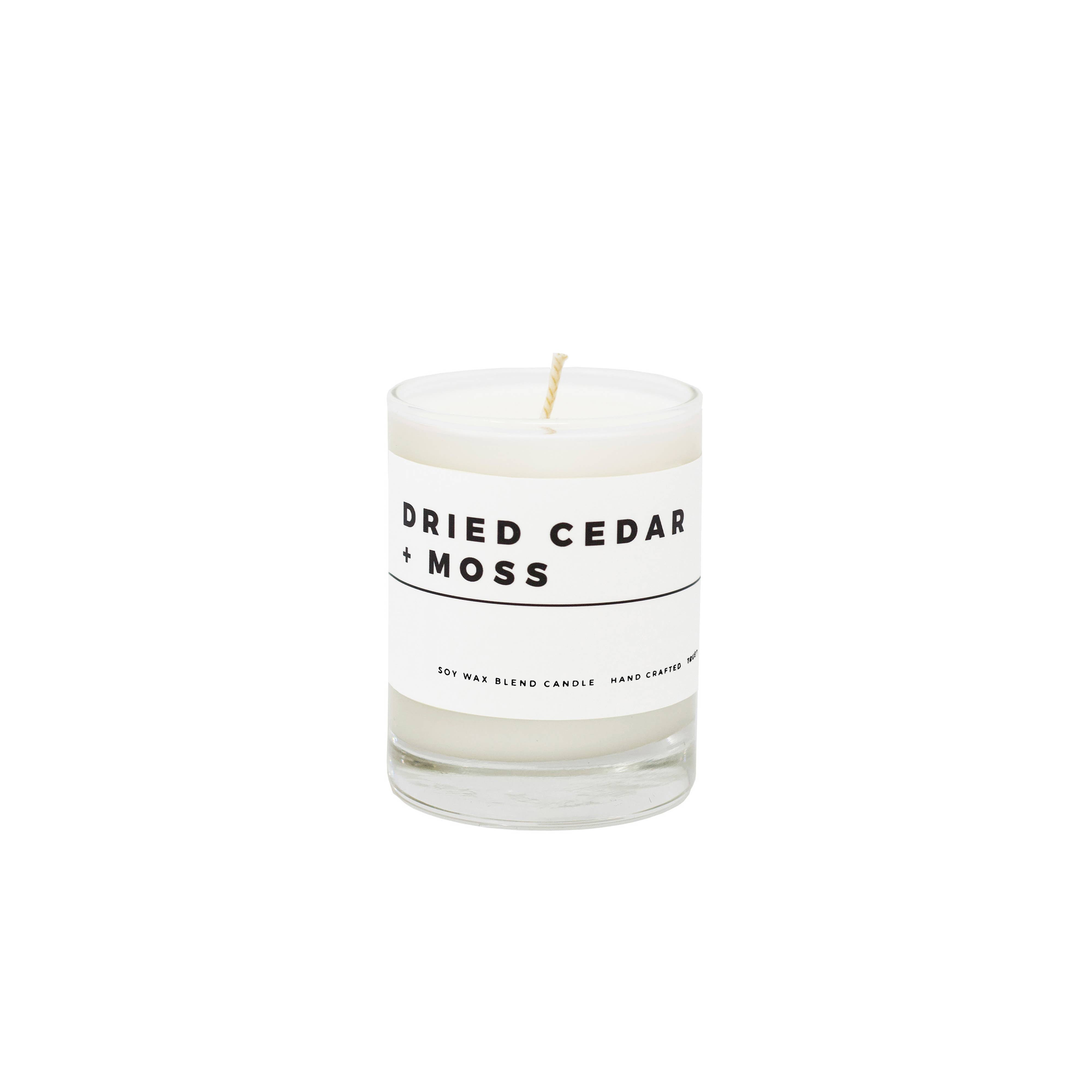 Dried Cedar + Moss Mini Candle