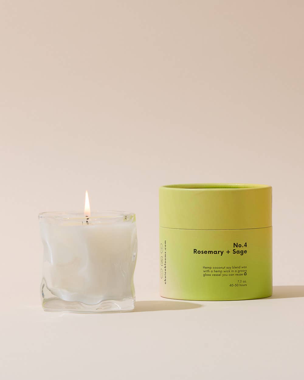 Choice Blooms - 7.2oz. No. 4 Rosemary + Sage Candle