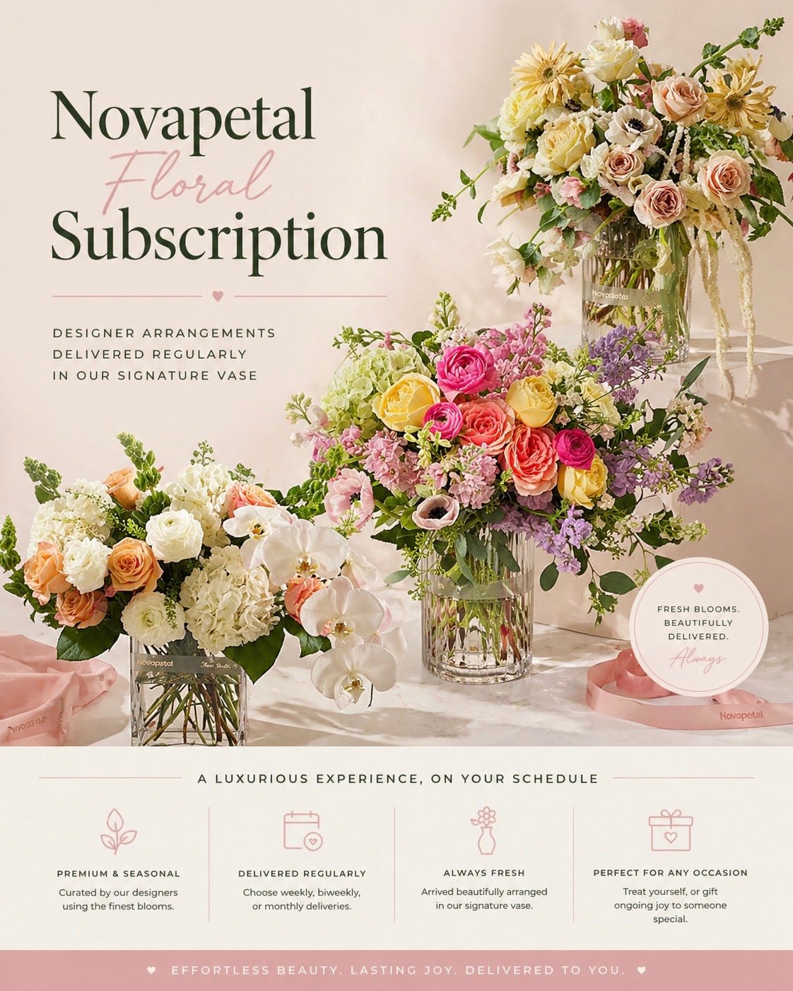 Flower Subscription NYC — Fresh Luxury Blooms, Delivered on Your Schedule