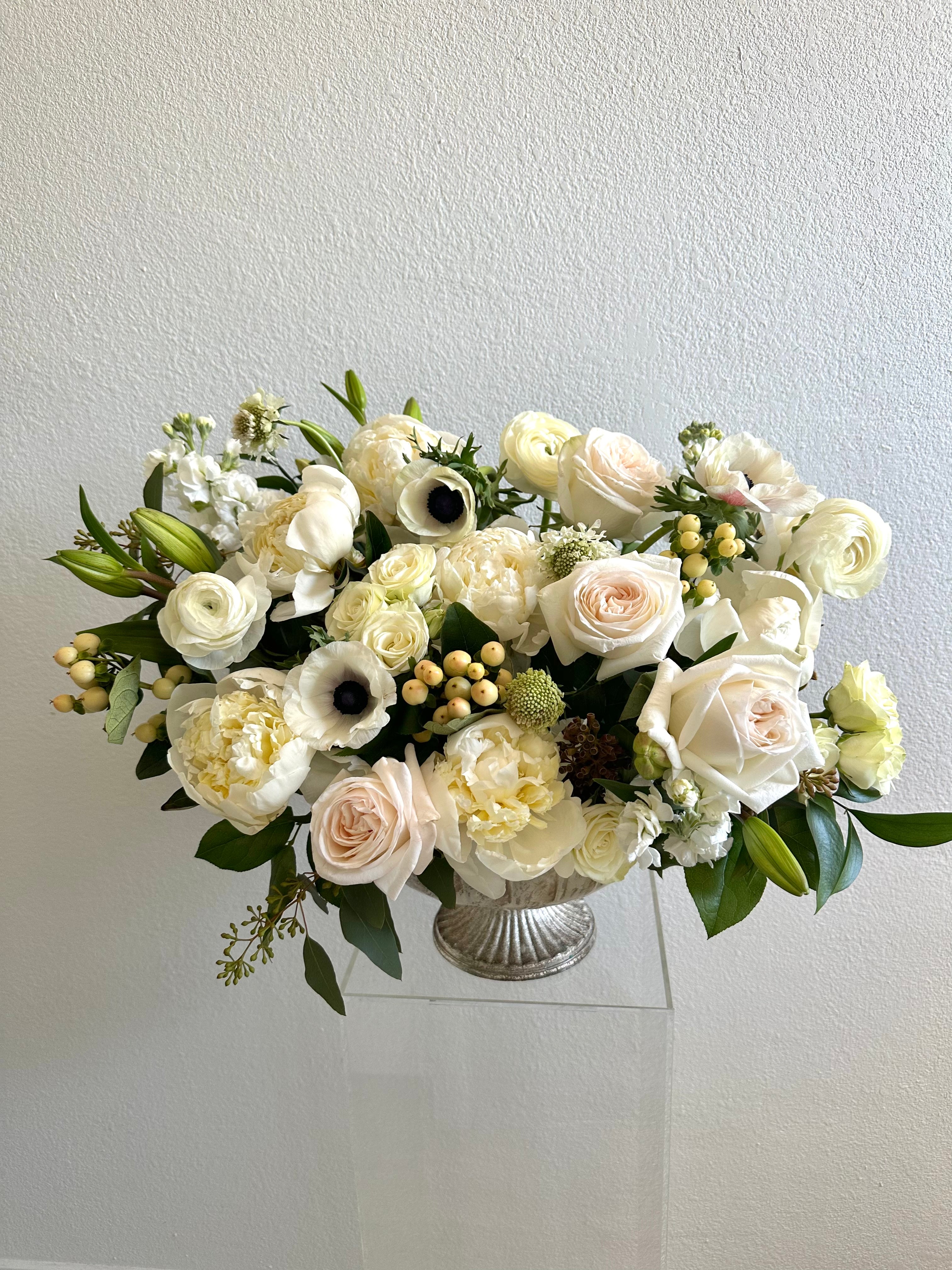 Peony chic Chalice Arrangement