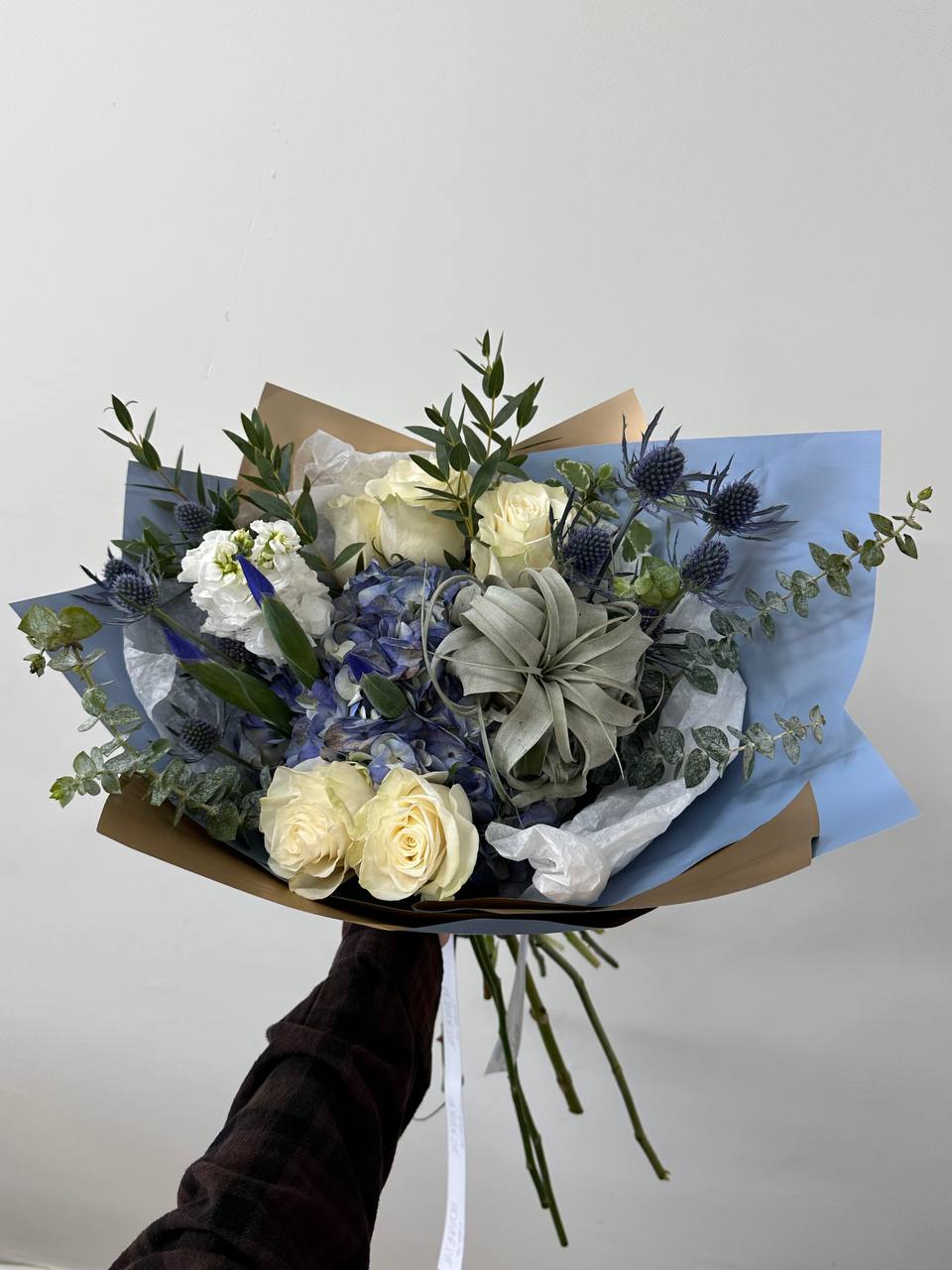 Hello Baby Boy Premium newborn Hand Tied Bouquet
