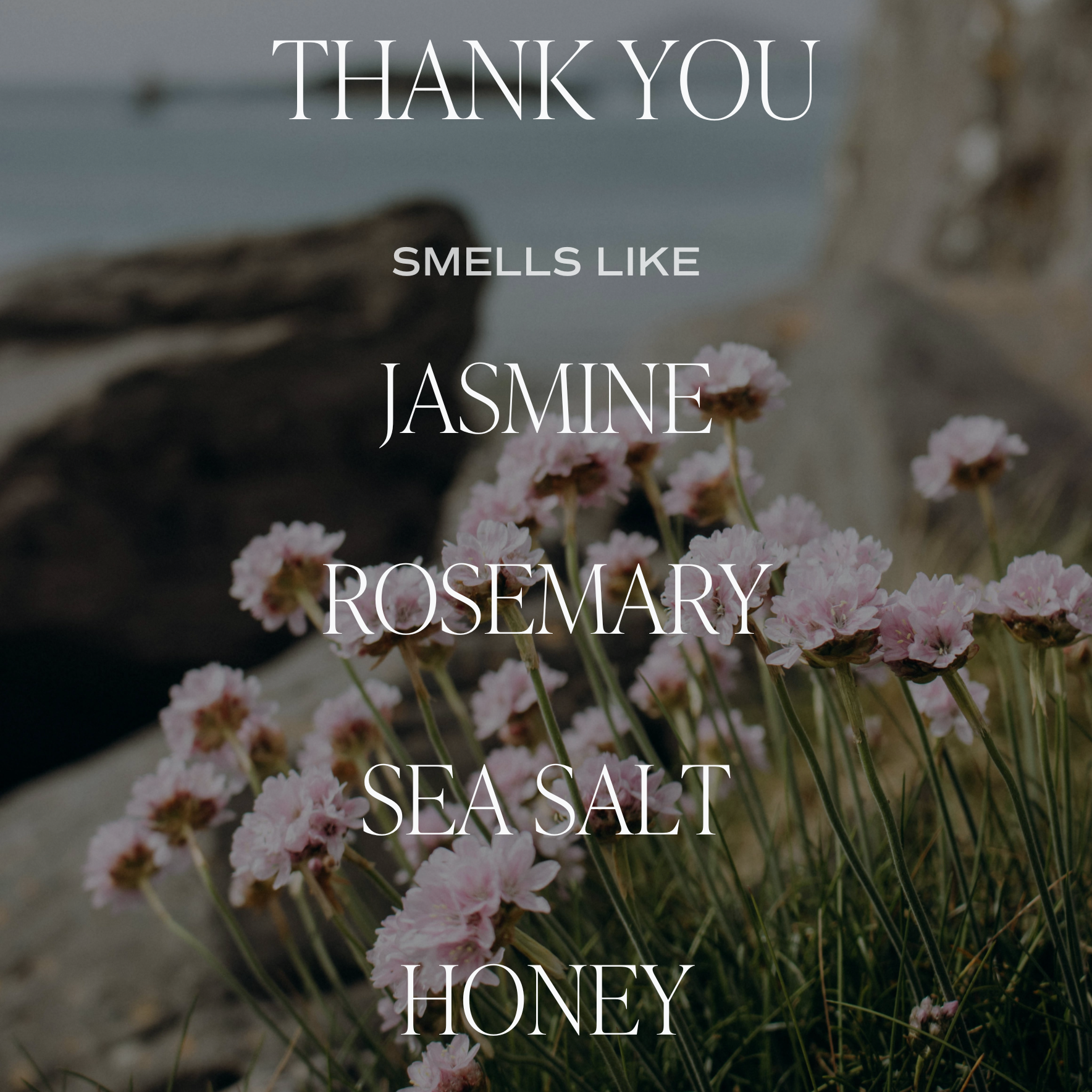 Thank You Soy Candle - Ribbed Glass Jar with Box