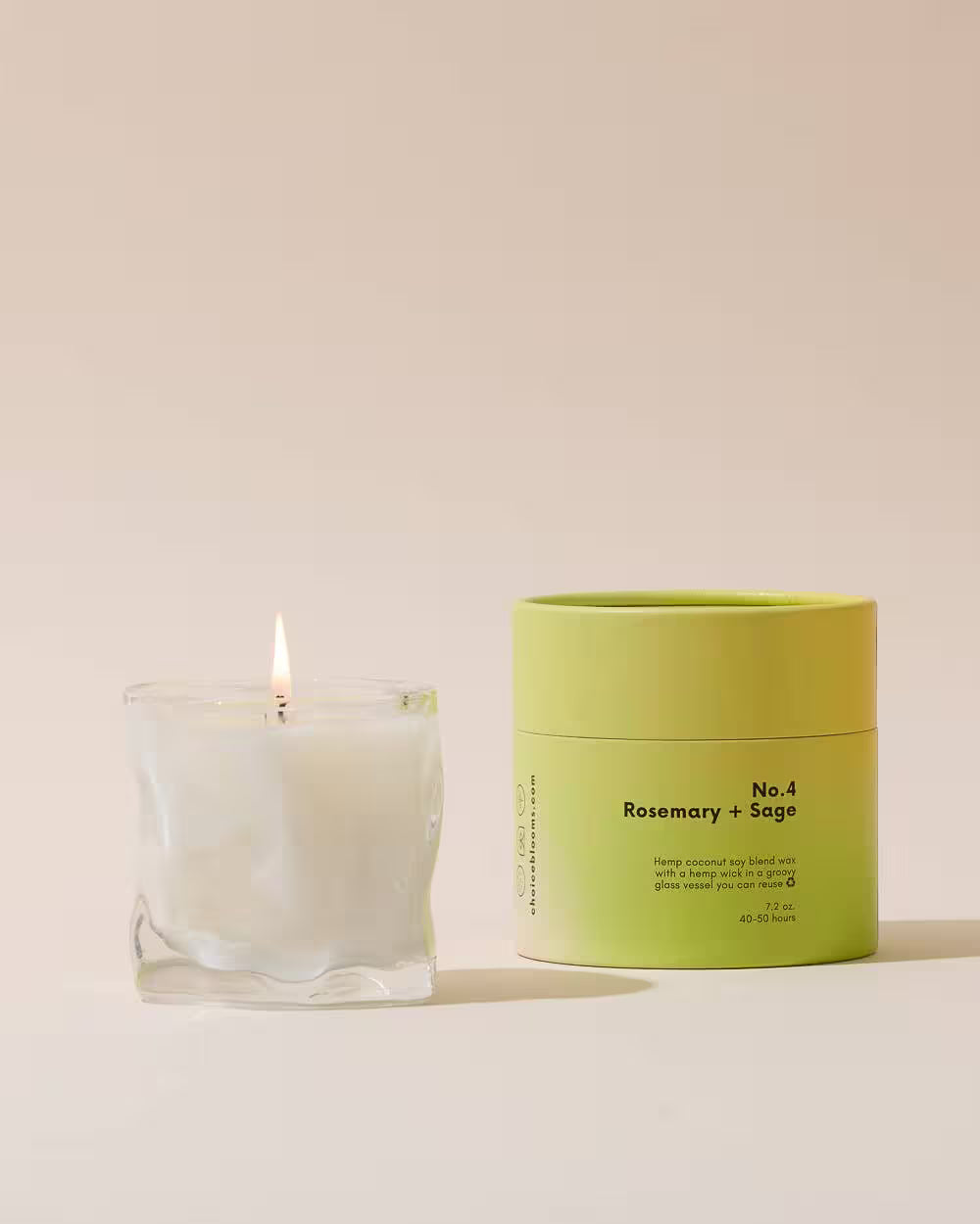 Choice Blooms - 7.2oz. No. 4 Rosemary + Sage Candle