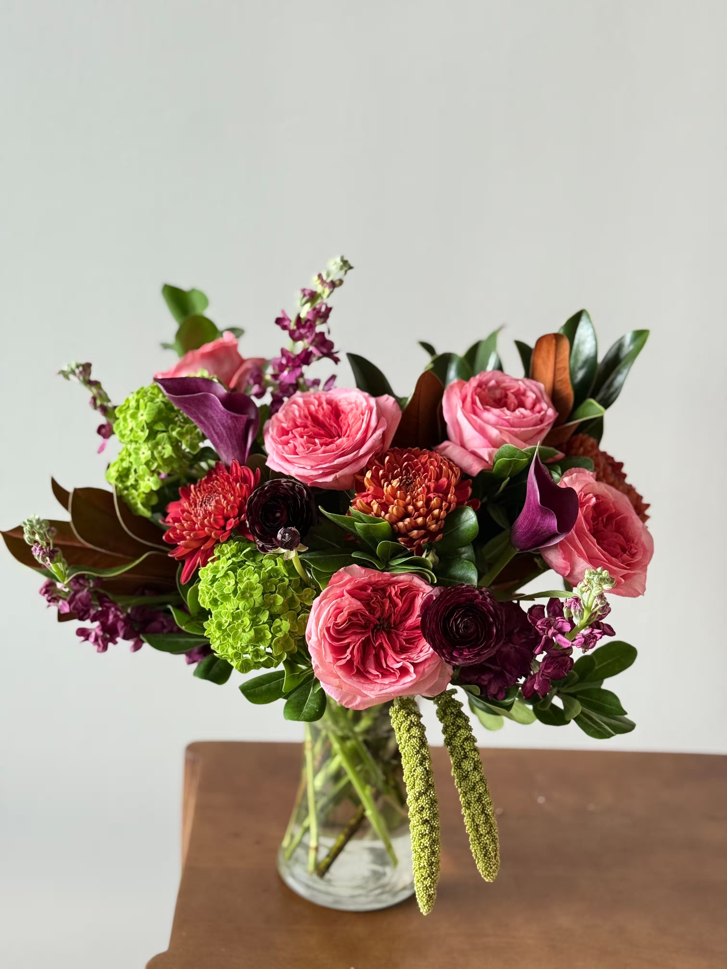 Crimson Charm Vase Arrangement