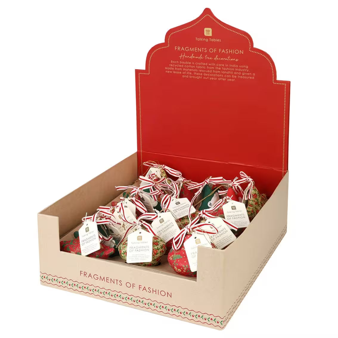 Talking Tables USA - Fragments of Fashion Handmade Christmas Tree Decorations