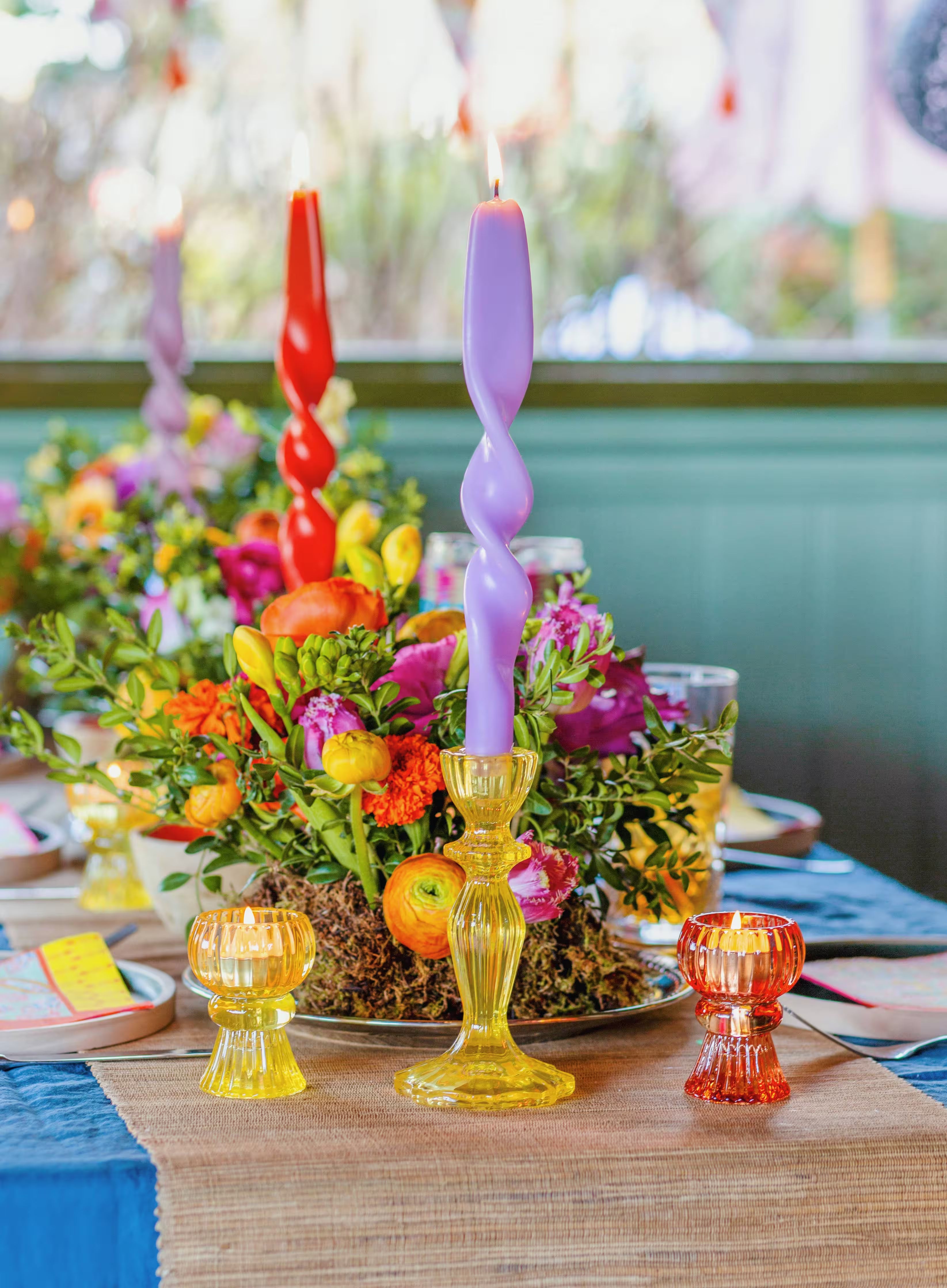 Talking Tables USA - Warm Glass Candle Holders Set | 8 Pack | Summer Gifts |