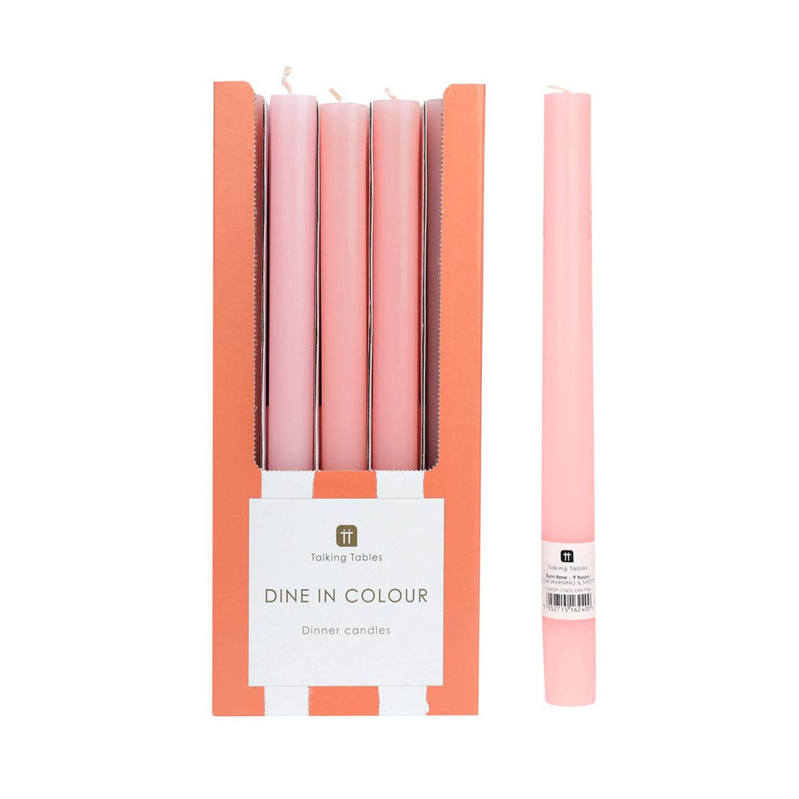 Talking Tables USA - Pink Taper Candles | 25 Candles | POS Unit | Wedding |