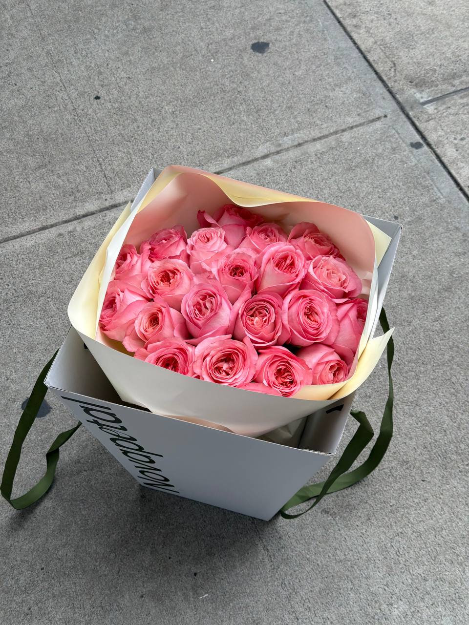 Bouquet of  Pink Garden  Roses