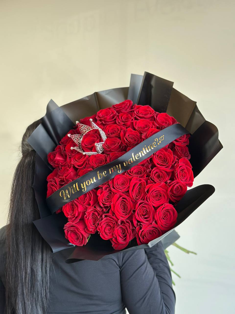 Royal love bouquet  | Ramo buchon de rosas