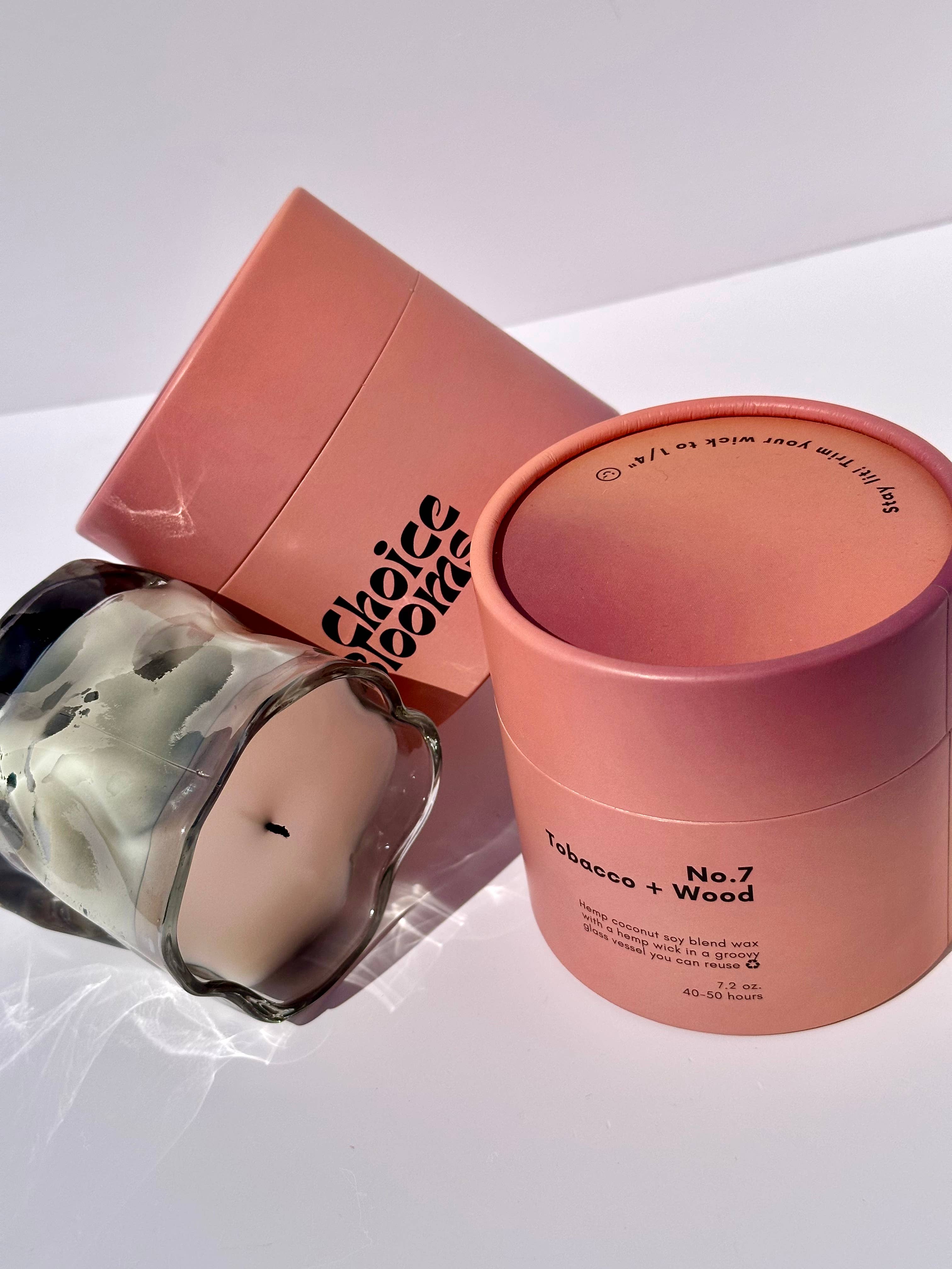 Choice Blooms - 7.2oz. No. 7 Tobacco + Wood Candle