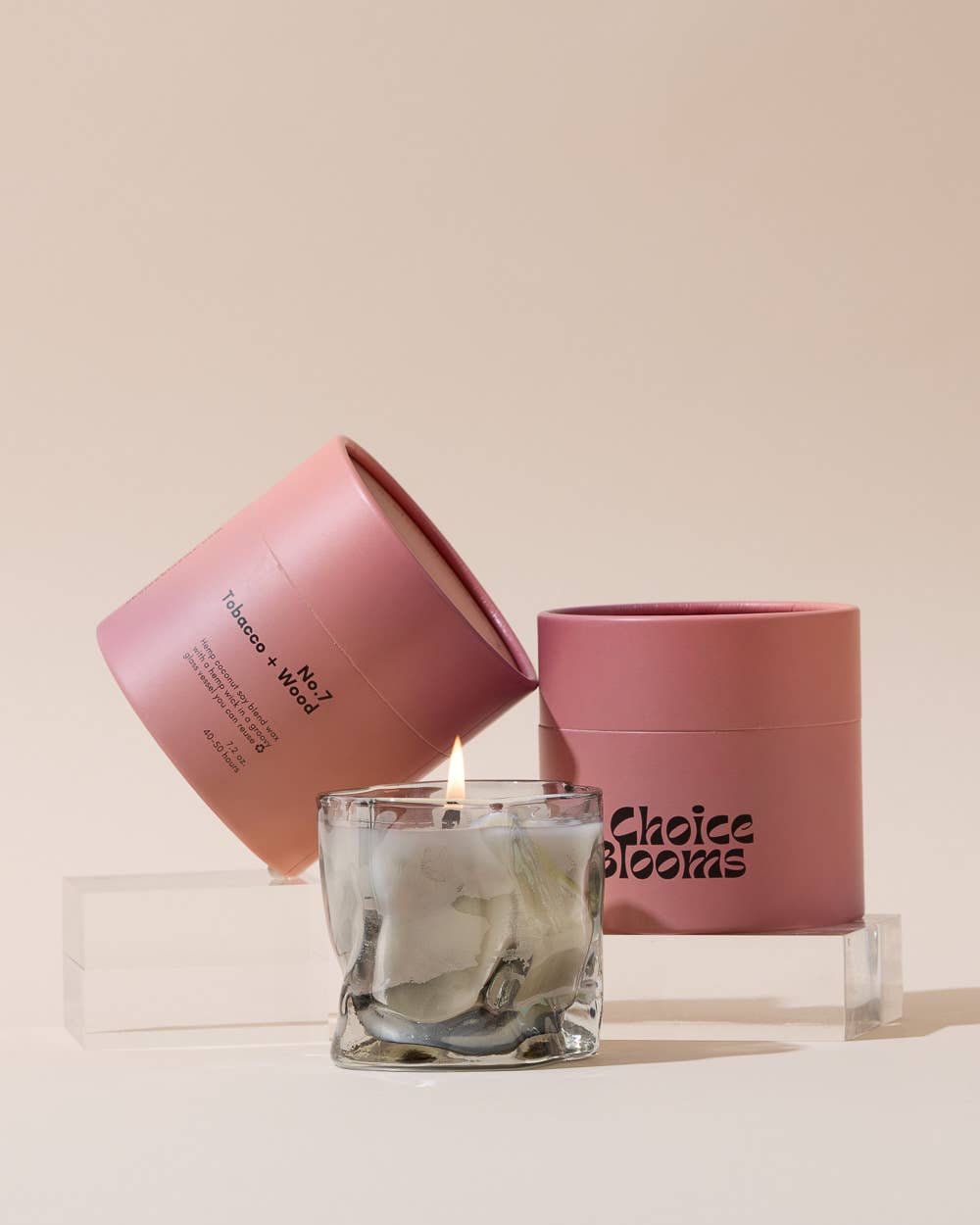 Choice Blooms - 7.2oz. No. 7 Tobacco + Wood Candle