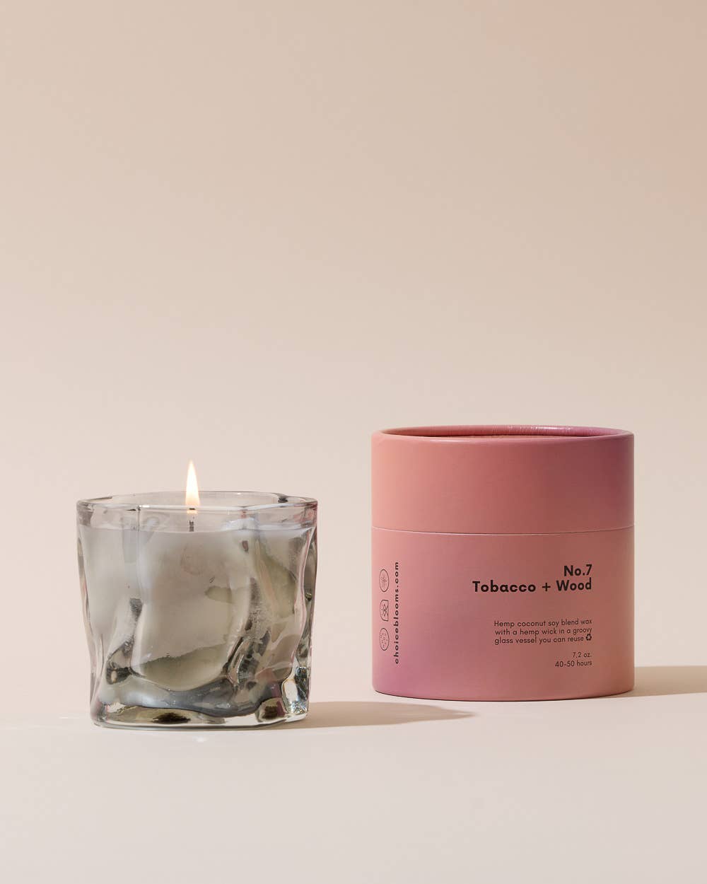 Choice Blooms - 7.2oz. No. 7 Tobacco + Wood Candle