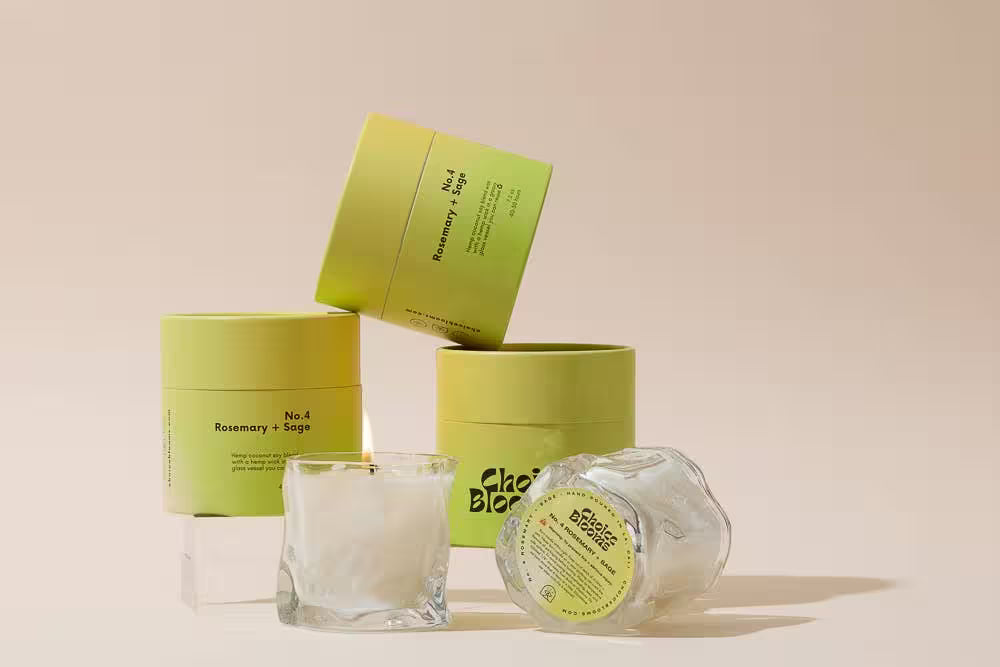 Choice Blooms - 7.2oz. No. 4 Rosemary + Sage Candle