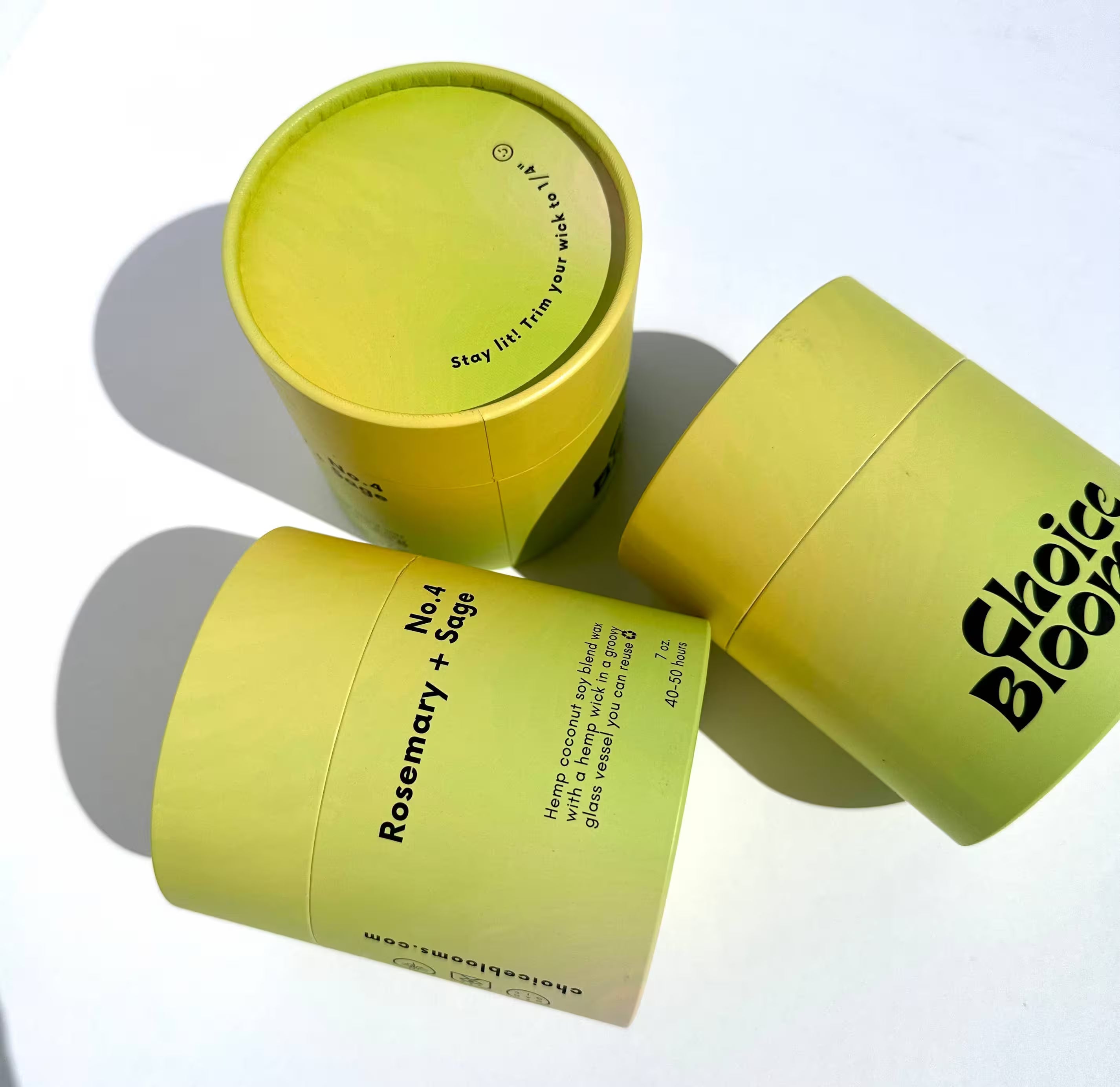 Choice Blooms - 7.2oz. No. 4 Rosemary + Sage Candle