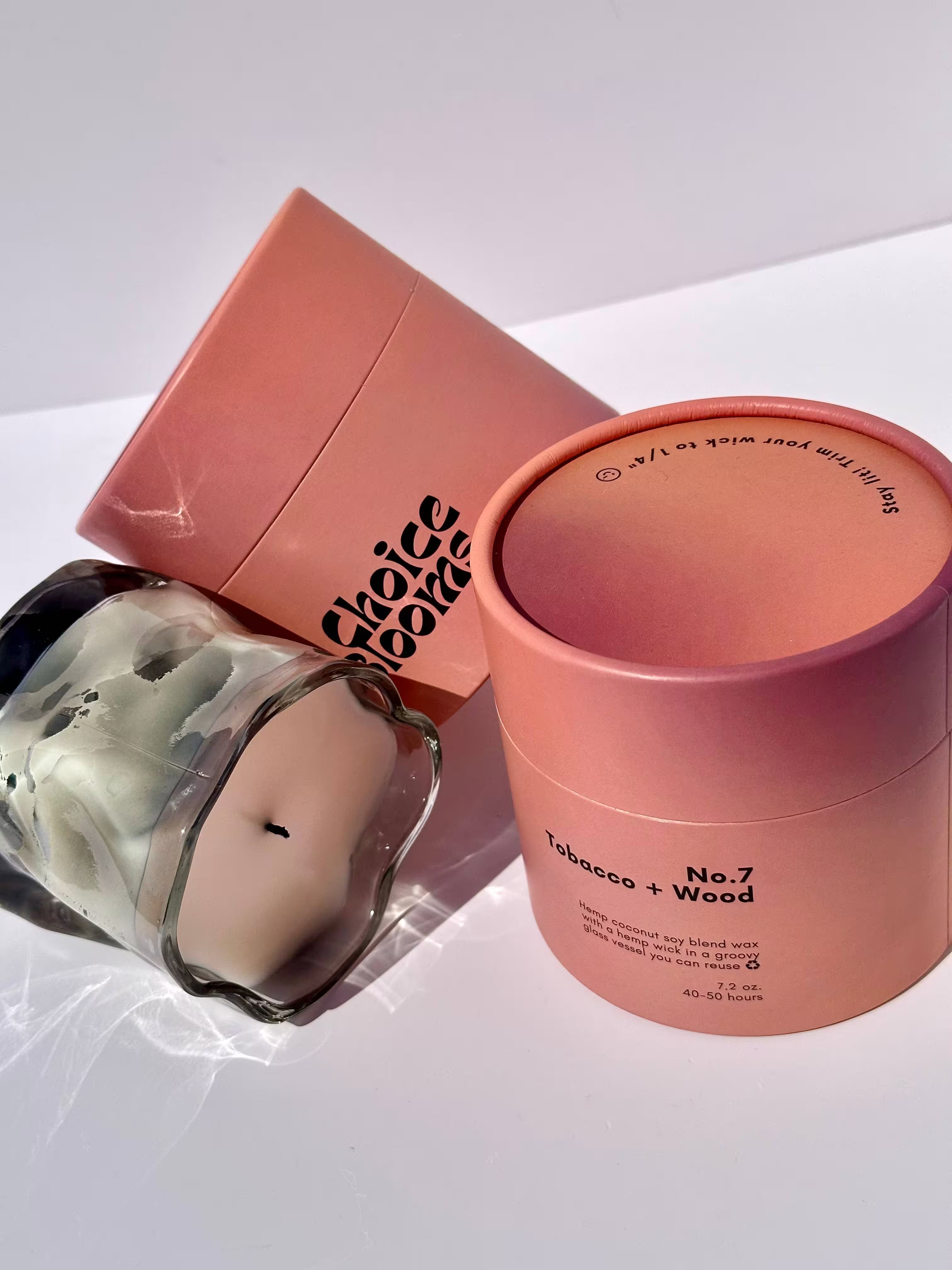 Choice Blooms - 7.2oz. No. 7 Tobacco + Wood Candle