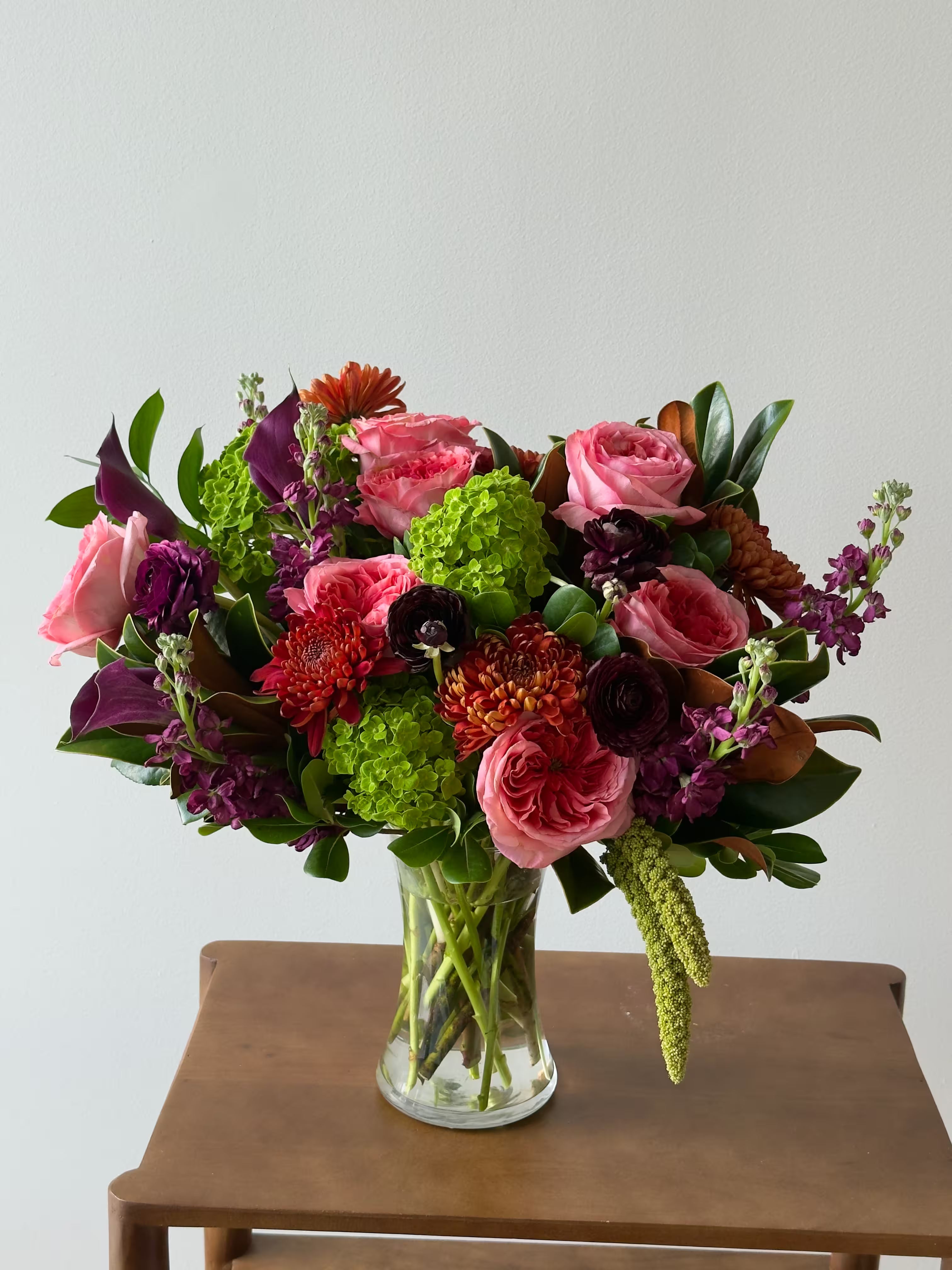 Crimson Charm Vase Arrangement