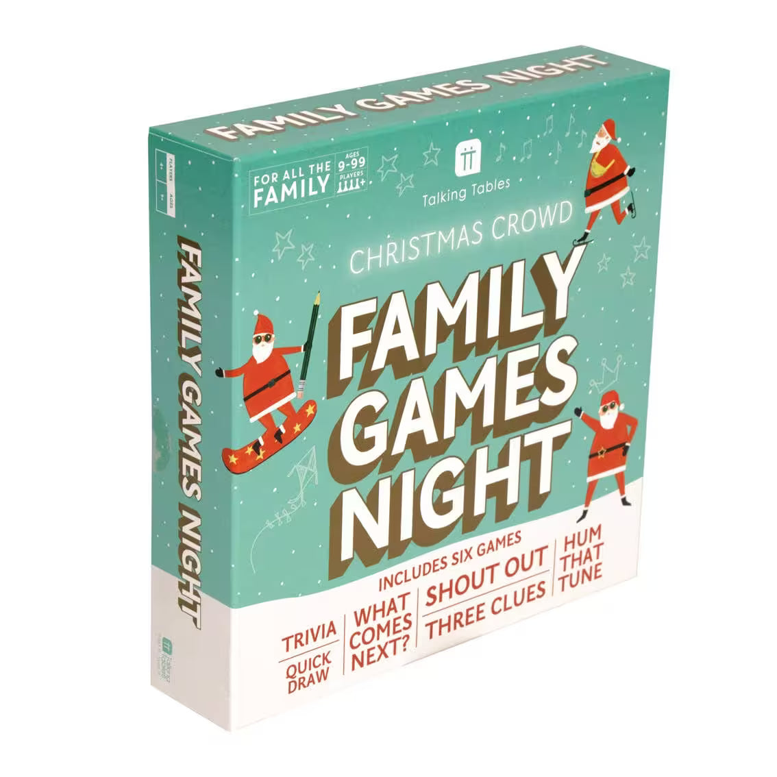Talking Tables USA - Christmas Family Games Night |  6 Games | Christmas 2025 |