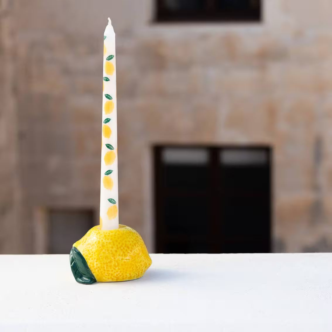 Lemon Taper Dinner Candles - Thumbnail 5