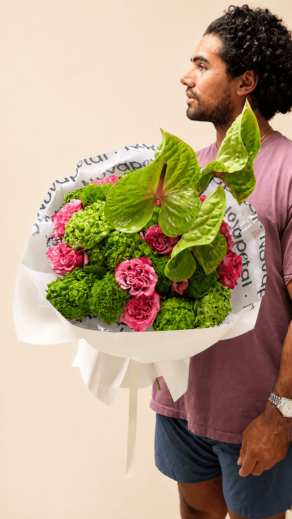 No. 72 — Luxury Pink & Green Bouquet